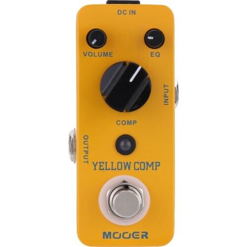 Mooer Yellow Comp Micro Mini Optical Compressor Effect Pedal for Electric Guitar True Bypass Guitar Accessories