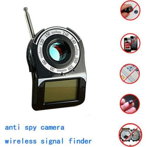 Full Band Wireless Signal RF Detector for Portable Mini Cam Laser Lens GSM Finder with Active Laser Scanning & Passive Scanning