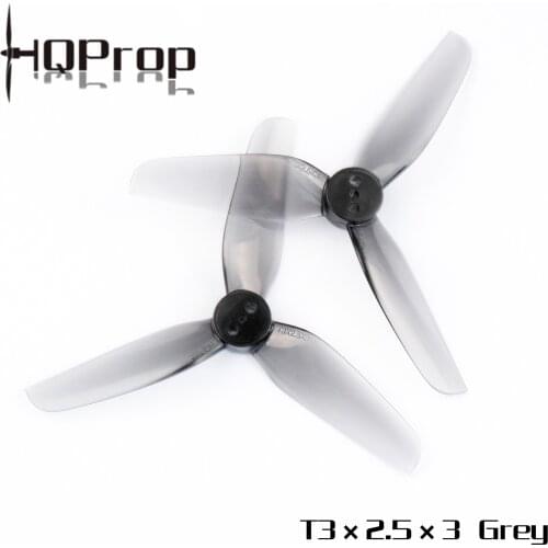 HQPROP T3X2.5X3 Grey 3025 3-Blade PC Propeller for RC FPV Racing Freestyle 3Inch Toothpick Cinewhoop Drones