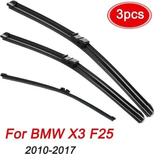 MIDOON 26"+20"+13" LHD Windscreen Wiper Blades For BMW X3 F25 2010 2011 2012 2013 2014 2015 2016 2017 Front Rear Window