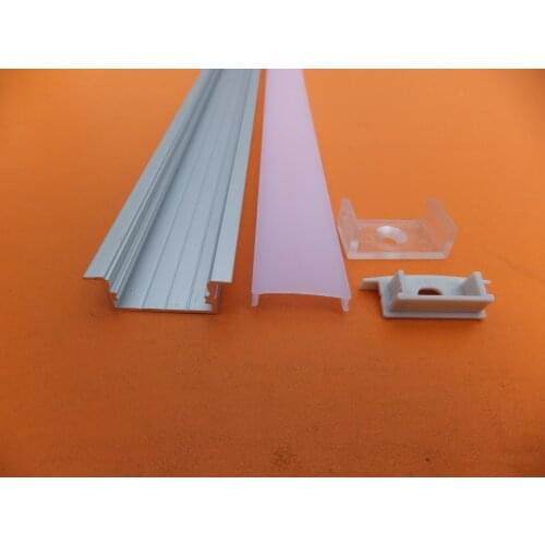 Free Shipping 70M/Lot 2M/PC LED Aluminum Profile for 5050 3528 5630 LED Strips,LED Strip Aluminum Channel with Cover