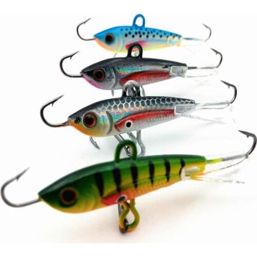 4pcs 60mm 10g New Fishing Lure winter Ice Fishing Hard Bait Minnow Tackle Artificial Bait Crankbait Swimbait