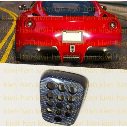 For Ferrari F12 Berlinetta 2013 2014 2015 2016 Real Carbon Fiber High quality Rear Brake fog lampshade 1pcs