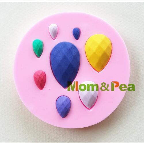 Mom&Pea 1070 Free Shipping Gems Silicone Mold Cake Decoration Fondant Cake 3D Mold Food Grade