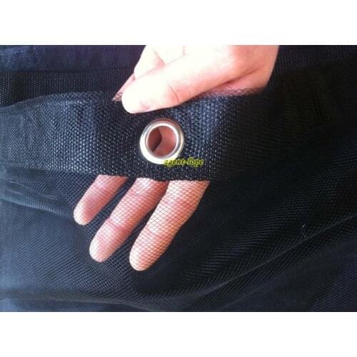 2.4x2.4m 8'x8' 8x8 Single-Layer Black Gauze Net Cloth Butterfly & Panel Reflector Fabrics For Light Weakening