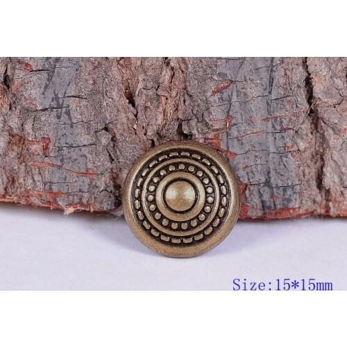 20PC Solid Pyramid Shaped Brass Fasteners Studs Rivets for Leathercraft Bag Shoes