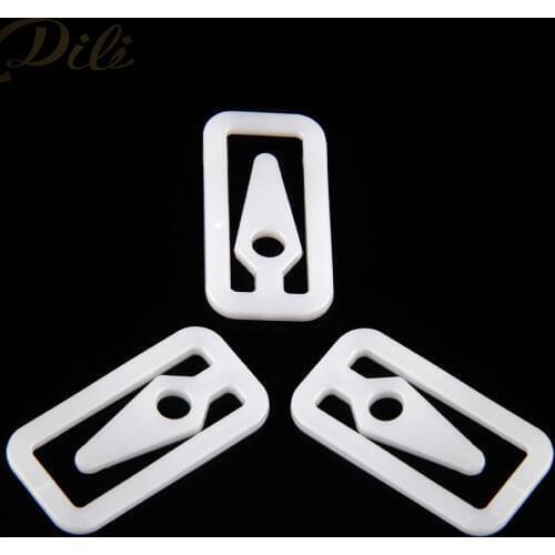 200 Pieces Plastic Garment Shirt Clip Transparent White Shirt Pin Garment Package Clips Garment Accessories