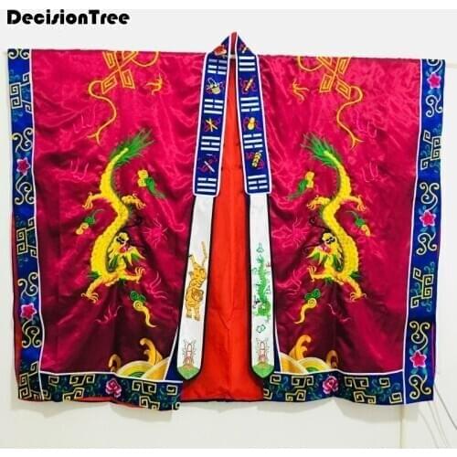 2021 chinese taoist robe taoism clothing dragon embroidery priest tai uniforms suits martial arts costumes dobok gown clothes