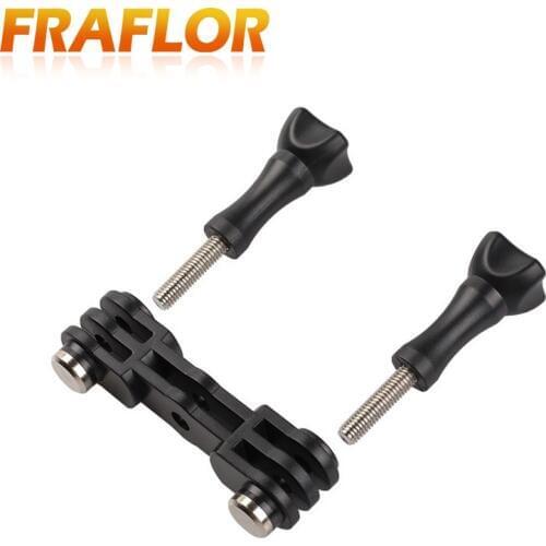 Double Mount Dual Bracket Adapter for Gopro Double Head Bracket Double Head Changeove Lighting Camera Bracket Motion Accessories