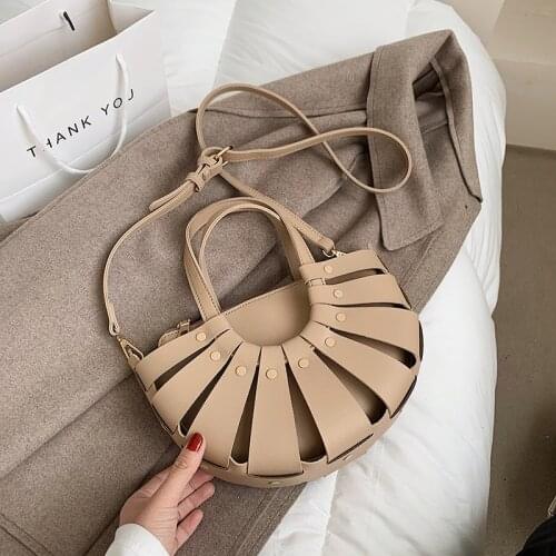 Hollow out PU Leather Designer Luxury Womens Totes Famous Brand Female 2021 Small Crossbody Shoulder Bag Handbags and Purses