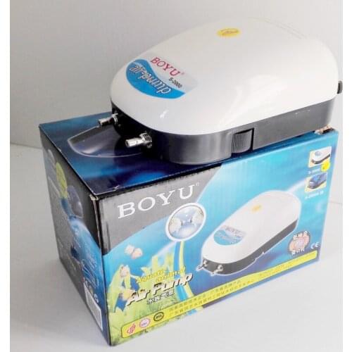 Ultra Silence Aquarium Air Pump 220V Fish tank Air Compressor with Adjustable Flow rate Double Oultet #S2000 2X4 L/MIN