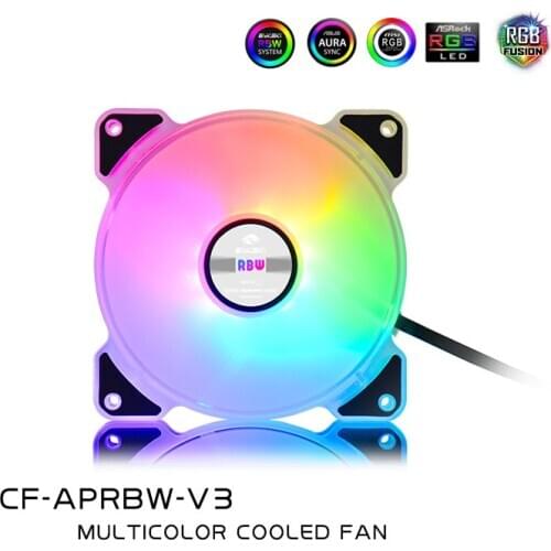 CF-APRBW-V3 Chassis Silent Fan 12cm Water-cooled Aperture Cooling Fan Symphony Discoloration