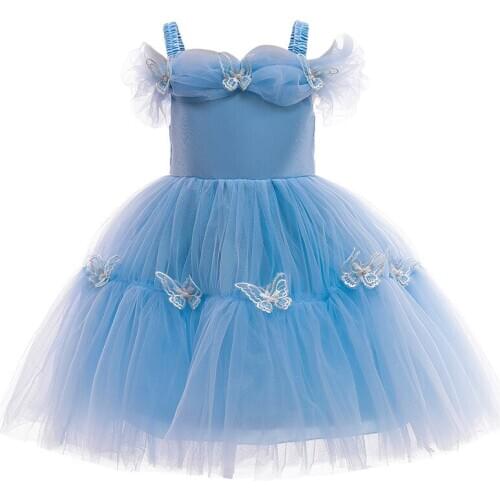 2020 New Halloween Dress For Girls Childrens Clothing Off-The-Shoulder Puff Dress Girl 2-10 Yrs Old Kids Birthday Party Costume