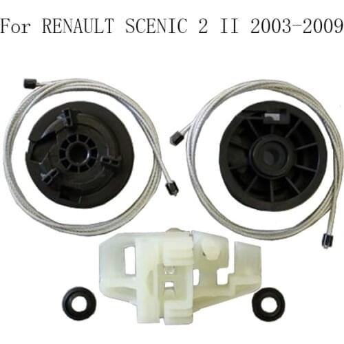 FOR RENAULT SCENIC 2 II 2003-2009 Power Electric Car Window Regulator Window Lifter Repair Kit Set Rear Left