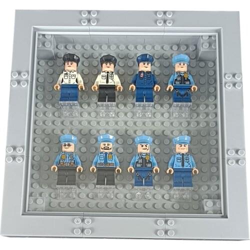 Figures Display Box Frame 24*24 Dots Bricks Base Plates Creator Classic DIY Parts City Building Blocks Doll City Street Kid Toys