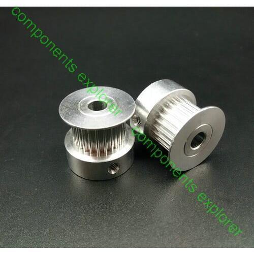 GT2/2GT Timing pulley 24 Teeth 6.35mm Bore for 9mm Width Belt,2pcs/lot