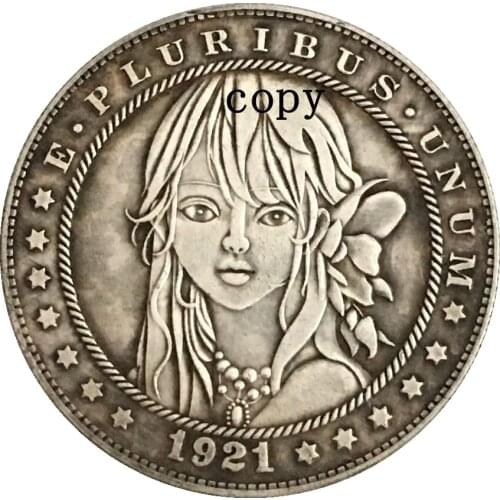Hobo Nickel 1921-D USA Morgan Dollar COIN COPY Type 231