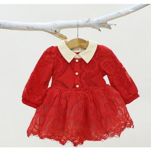 Baby Girl lace Dresses newborn Clothes baby girls birthday princess dresses spring autumn clothing For 0-24M infant