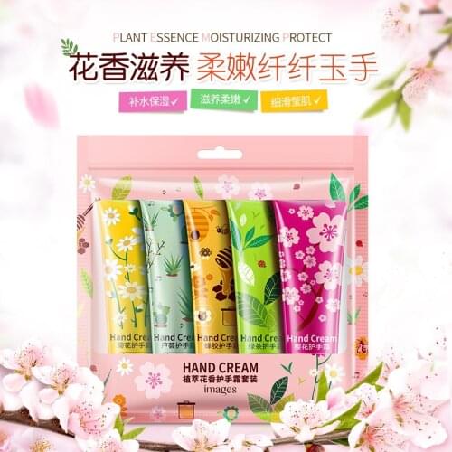5PCS Hand Cream Set Aloe Green Tea Propolis Moisturizing Nourishing Anti Chapping Winter Plants Extract Women Hand Care