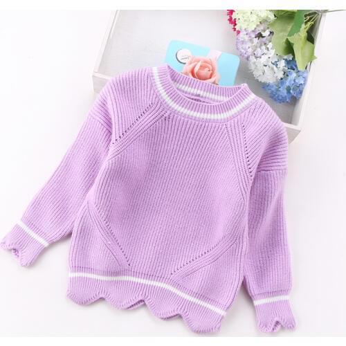 2020 new fashion girls sweaters 2-8years children clothing 8219
