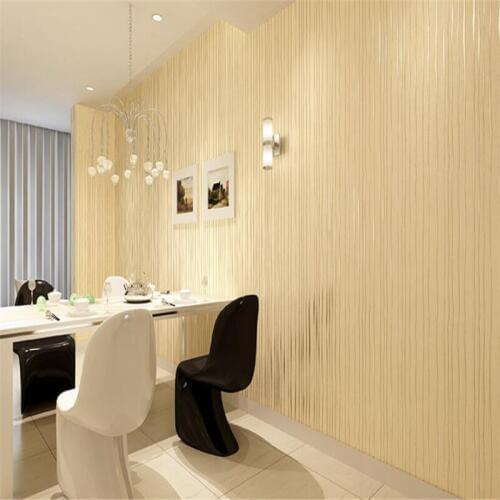 Beibehang Bedroom Living Room Sofa Background Wallpaper Simple modern fashion vertical stripes non-woven wallpaper