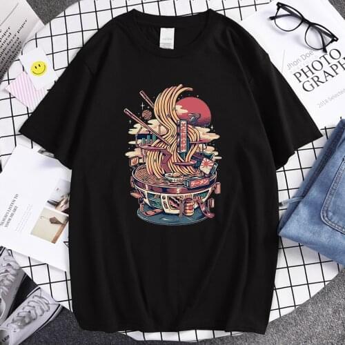 Extra Large Hot Pot Bowl Printed Mens Tshirt Oversize Vintage Short Sleeve Fashion Breathable Mans T Shirts Summer Soft T-Shirt