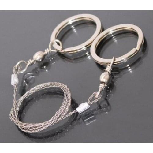 Practical Portable Emergency Survival Gear Steel Wire Saw Outdoor Camping Hiking Manual Hand Steel Rope Chain Saw Travel Tool