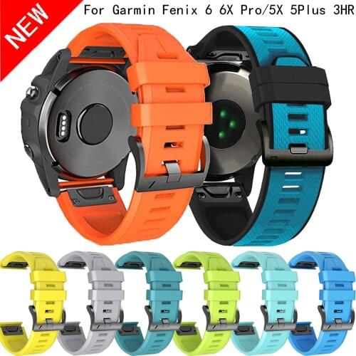 QuickFit Band For Garmin Fenix 6 6X Pro 5X 5 Plus 3HR Silicone Strap Forerunner 945 935/S60 Replacement bracelet 22/26mm Correa