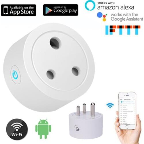 10A Smart Plug WiFi Brazil Smart Socket Intelligent Outlet Timer Power Statistics Voice Control Works With Google Home Alexa