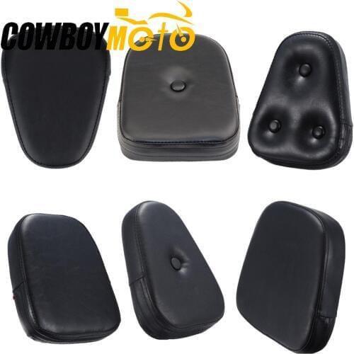 6 Type Universal Motorcycle Sissy Bar Backrest Cushion Pad For Honda Yamaha Suzuki Harley Bobber Chopper Crusier Touring