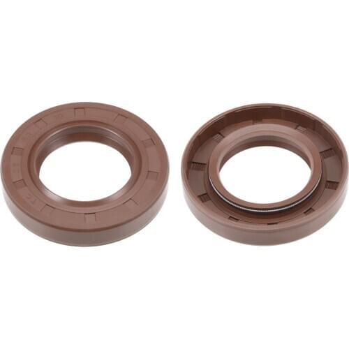 Uxcell Oil Seal 35mm Inner Dia 60mm OD 10mm Thick Fluorine Rubber Double Lip Seals 2Pcs