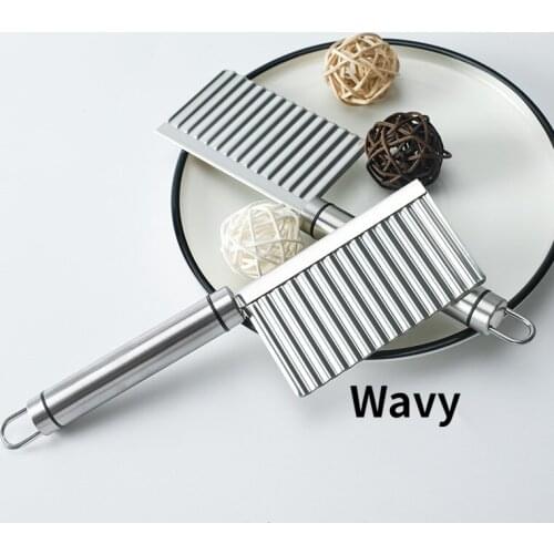 Stainless Steel Potato Slicing Wave Knife Potato Chip Knife Multifunctional Vegetable Cutting Stainless Steel 304 Kitchen Tools
