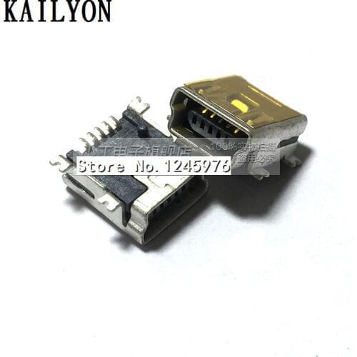 100pcs All copper platform produces MINI5P patch USB mother block, all affixed to MINIUSB interface, imported Mini 5P mother hea