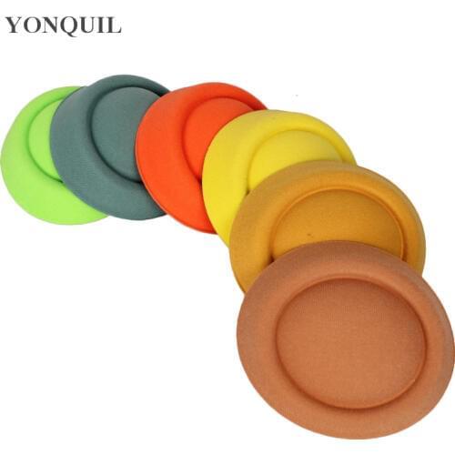 20 Colors 16CM Fascinator Hats Bases Wool Felt Party Hats DIY Hair Accessories Pillbox Hat Flight Attendant Cap 12 Pcs/Lot MH018