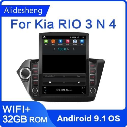 9.7"inch Tesla screen For Kia RIO 3 4 Rio 2010-2016 tesla still android 9.1 Car Radio Multimedia Player 2din GPS 2.5D WIFI BT