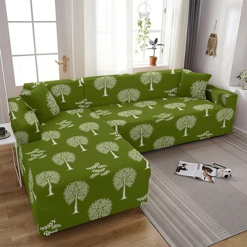 Sofa Cover for Living Room Stretch Printed Sofa Slipcover L Shape Corner Sofa Covers Funda Sofa Elastic Couch Cover 1/2/3/4-seat