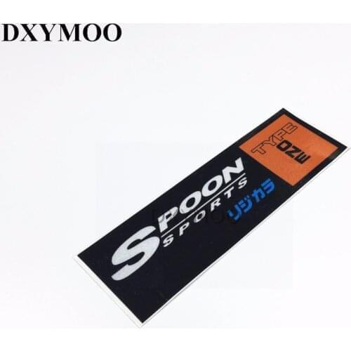 Car Stickers Reflective Helmet Motorcycle Auto Window Tail Vinyl Decal Bumpers for Spoon TYPE-ONE CIVIC 15x4.5cm