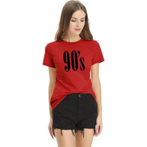 Oversize Women Cotton T Shirt Graphic Vogue Printed Woman T-shirt 90s Girls Tshirt Summer Short Sleeve Female Tops Tee