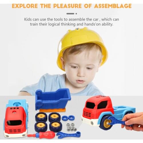 Hot Nut Disassembly Loading Unloading Engineering Truck Excavator Bulldozer Children Screw Boy Creative Tool Education Toy Car
