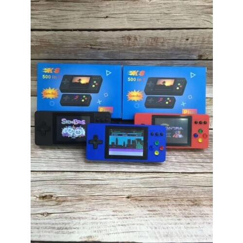 10 pcs a lot K8 Mini Retro Classic Video Game Console Portable Handheld Game 3.0 Inch LCD Screen Built-in 500 Games