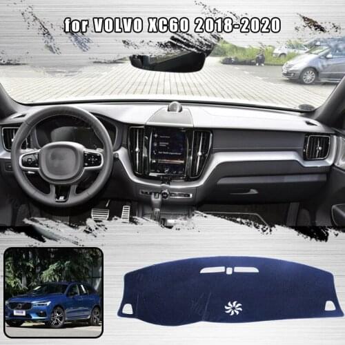 Dash Mat Dashmat for VOLVO XC60 2018-2020 Anti-Slip Mat Dashboard Cover Pad Sunshade Dashmat Carpet Accessories