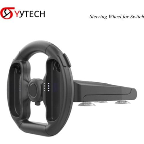 YYTECH Racing Game Multi Axis Steering Wheel with Four Suckers for Nintendo Switch Controller Accessories
