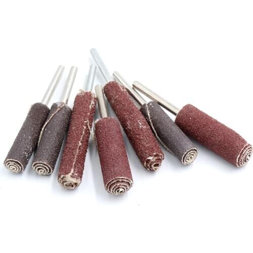 5pcs 6/8/10mm Sanding Flap Wheel Abrasive Disc 1/8'' Shank for Dremel Metal Wood