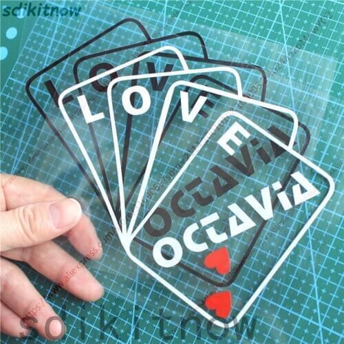 New Cool Love Car Sticker Door Window Decal Styling Decoration For SKODA octavia 1 2 3 a5 a7 RS accessories