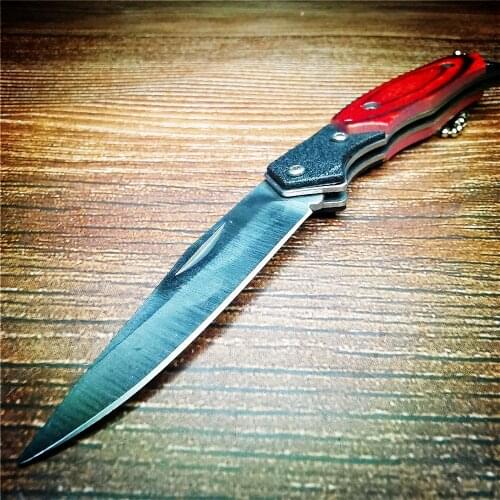 150mm 9CR18MOV Blade Quick Open Knives Folding Knife Portable Pocket Survival Camping Knives EDC Tools Knifes