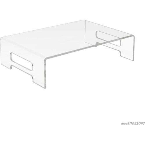 Monitor Stand Acrylic Heavy-Duty Laptop Riser Computer Desktop Stand Desk Display Tray Shelf Bed Tray with Carry Handle Dropship