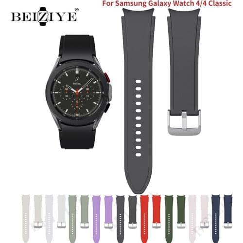 20mm Silicone band For Samsung Galaxy Watch 4 44mm 40mm Wristband Bracelet for Galaxy Watch 4 Classic 42mm 46mm Original Strap