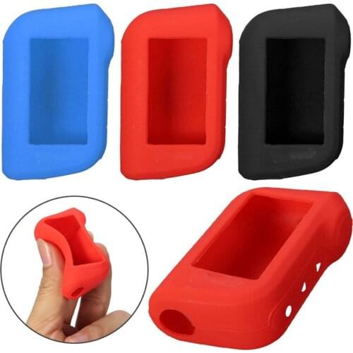 Silicone Auto Key Case for Starline A93 A63 Russian Version Two Way Car Alarm LCD Remote Controller Keychain Fob Cover#270408