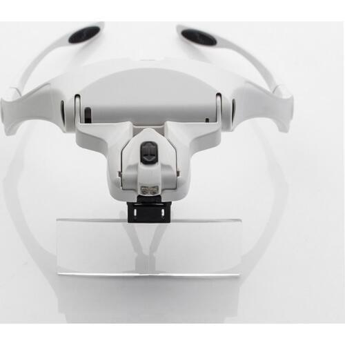 Glasses Magnifier Magnifying Glass Optical Lens Magnifier With Led Light For Embroidery Reading Magnifier Loupe