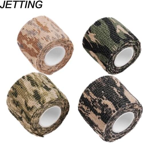 HOT 1PC hot 5cmx4.5m Camo Outdoor Hunting Shooting Tool Camouflage Stealth Tape reusable Wrap Durable